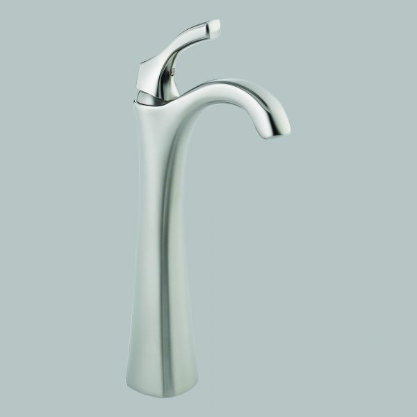 Brilliance Stainless Single Handle Vessel Lavatory Faucet with Riser
