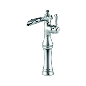 Single Handle with Channel Spout and Riser Chrome