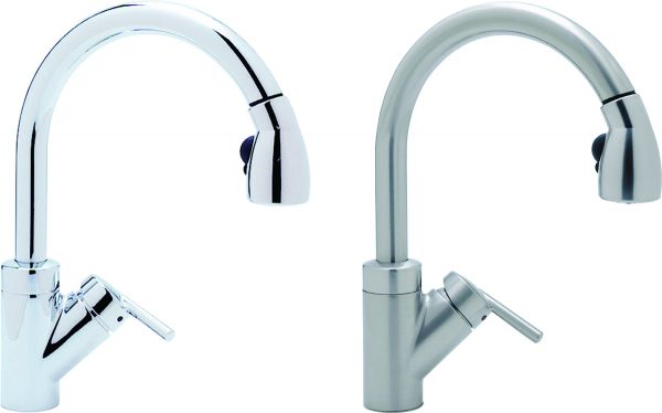 Chrome Kitchen Faucet with Side Spray
