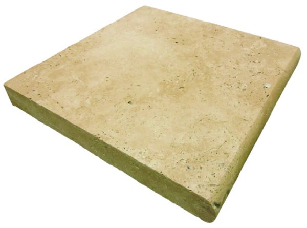 Light Walnut Travertine – Single Bullnose Coping