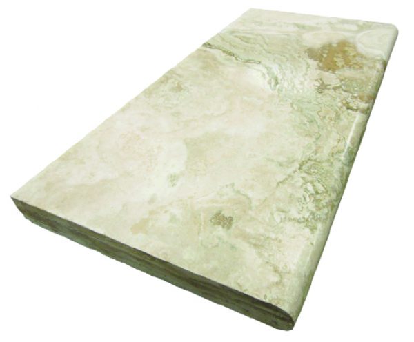 Cr̬me Brulee Travertine – Single Bullnose Coping