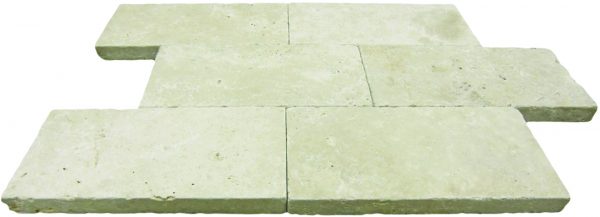 Ivory Travertine – Tumbled Paver