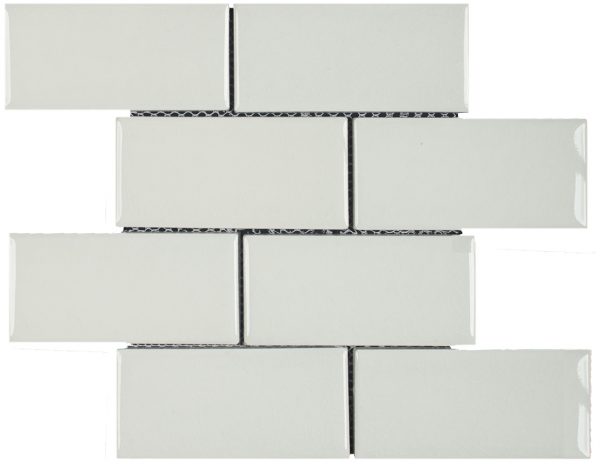 3×6 White Crackle Brick