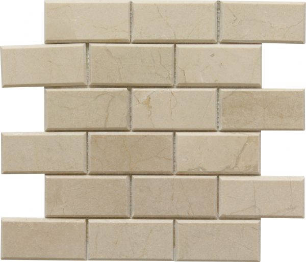 2×4 Crema Marfil Bevel Brick