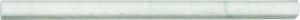 5/8x12 White Carrera Pencil Rail