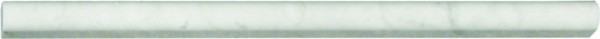5/8×12 White Carrera Pencil Rail