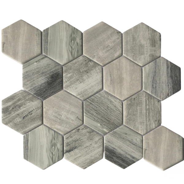 boho wood hexagon