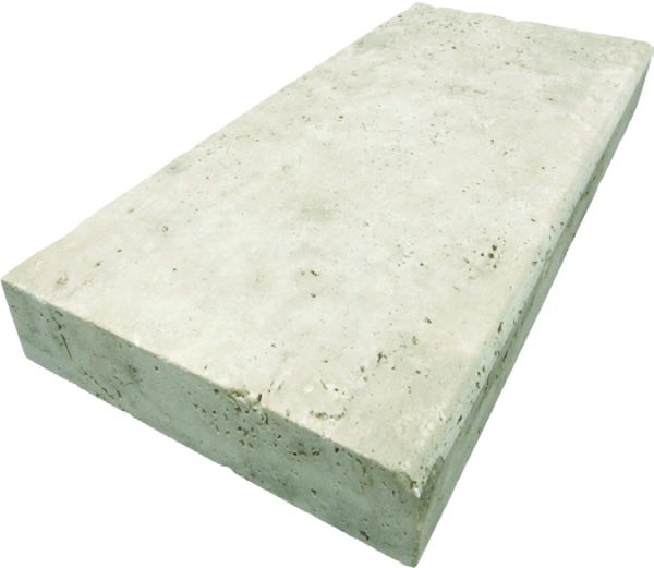 Ivory Travertine – Tumbled Edge Coping