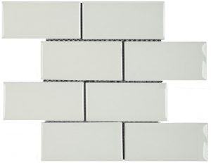 3x6 White Crackle Brick