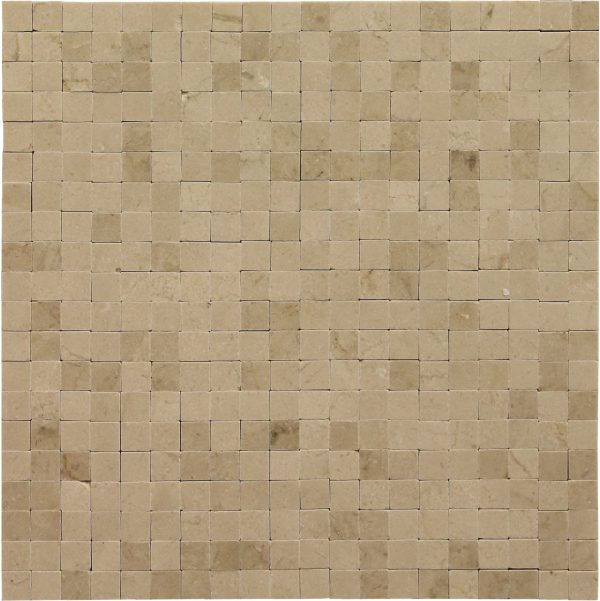 3/8×3/8 No Grout Crema Marfil