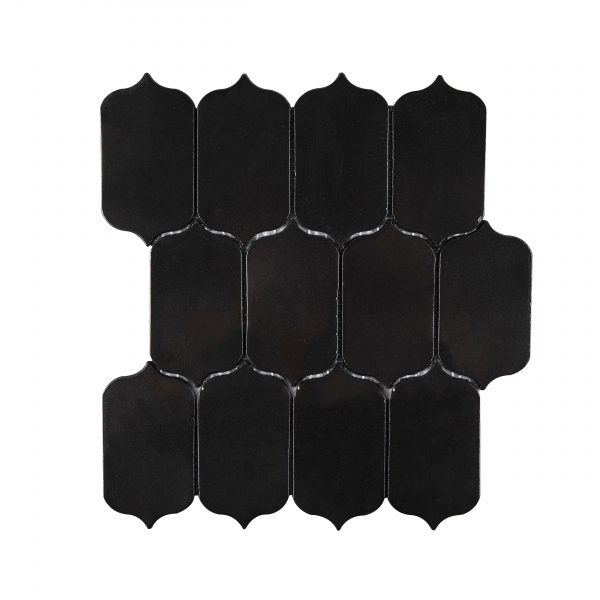 Glass Mosaic Black Arabsque-NEW